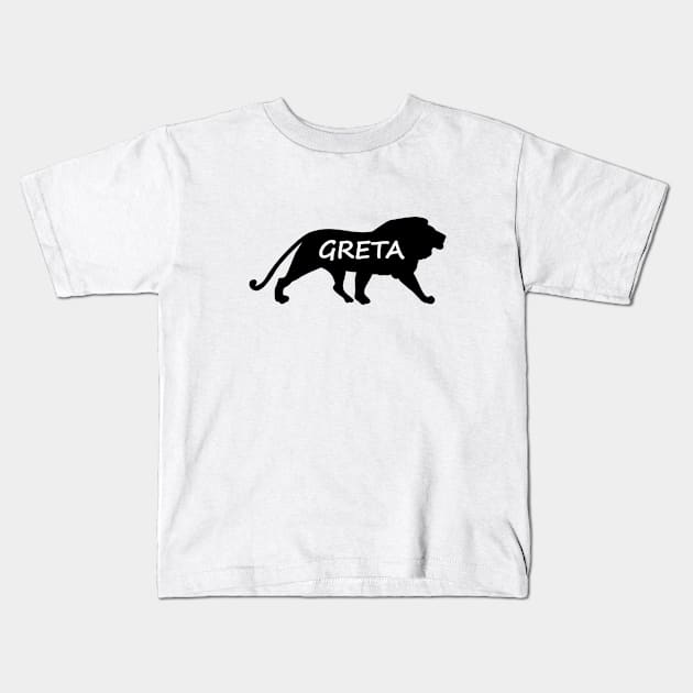 Greta Lion Kids T-Shirt by gulden